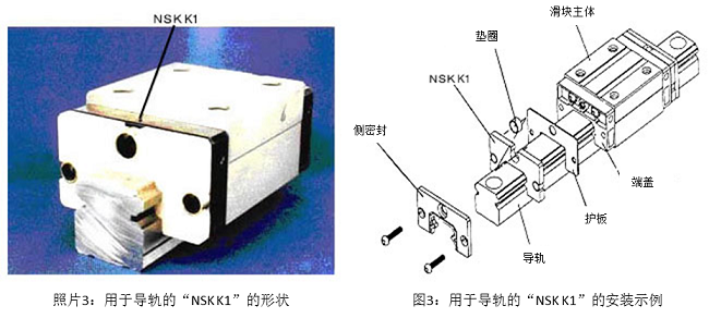 照片3:用于导轨的“公海赌赌船jcjc710 K1”的形状&图3:用于导轨的“公海赌赌船jcjc710 K1”的安装示例